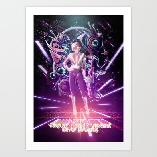 10000 Lightyears Into Space Art Print
