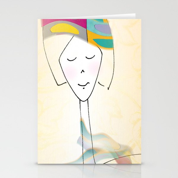 She was known for her interesting hats. Stationery Cards