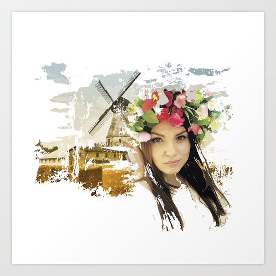 Ukraine Art Print