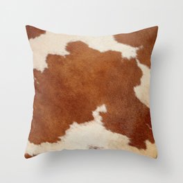 Texas style Cowhide Throw Pillow