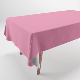 Pink Cosmos solid color. Pastel coral blush color minimalist plain  pattern  Tablecloth