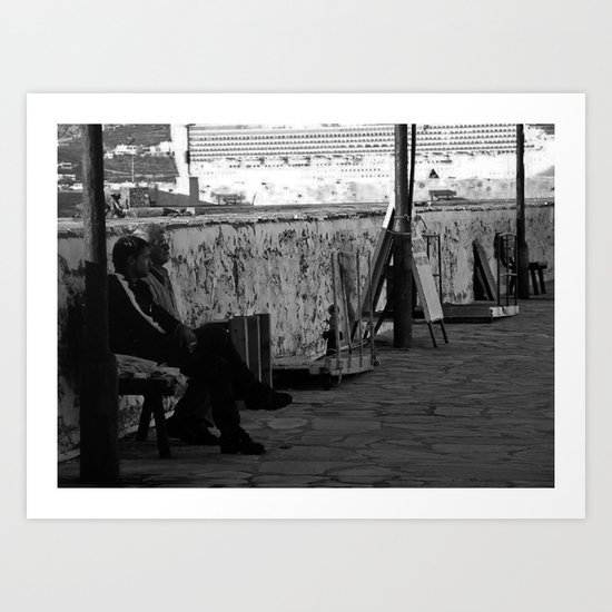 Sittin' at the Bay Art Print