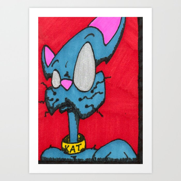 Monster Katz & Kartoons Art Print