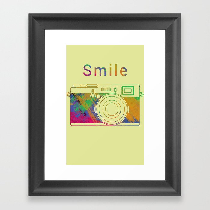 Smile on the Camera Framed Art Print