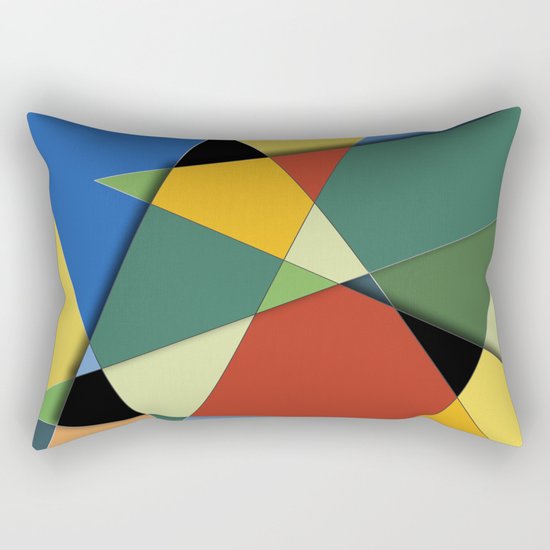 Abstract #323 Vincent's Palette Rectangular Pillow