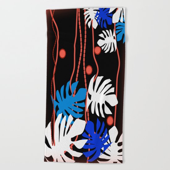 Jungle Night Fever Beach Towel