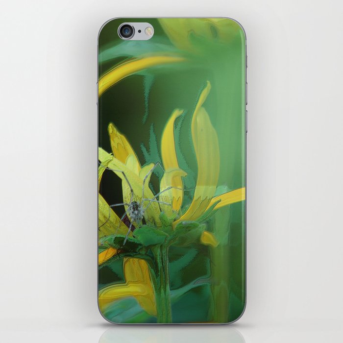 Yellow flowers abstract iPhone Skin