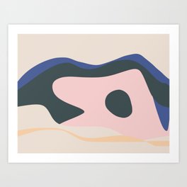 Amoeba abstract minimalist Art Print