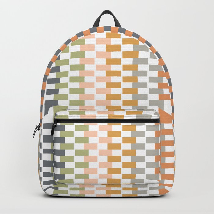 Delicate pastel squares Backpack
