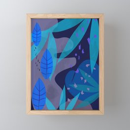 Botanika 6 Blue Framed Mini Art Print