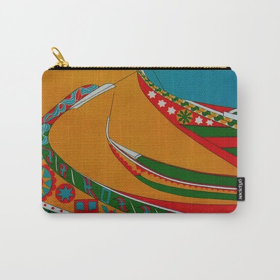 Portuguese Fishing Boats - Vintage Travel Carry-All Pouch