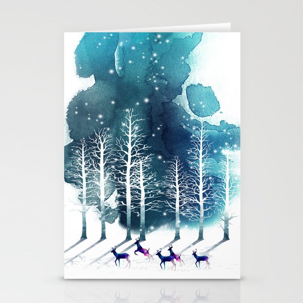 Winter Night 2 Stationery Cards