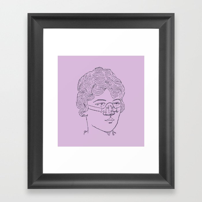 Perfect Nose Lavender Framed Art Print