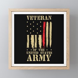 Veteran Of The United States Army Veterans Day Framed Mini Art Print