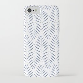 Palm Trees in blue iPhone Case