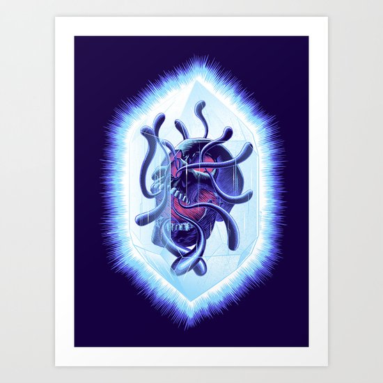 Curse Of The Crystalline Soul Art Print
