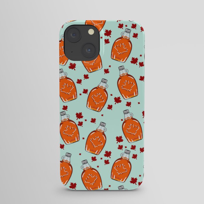 Super Canadian Maple Syrup Pattern iPhone Case