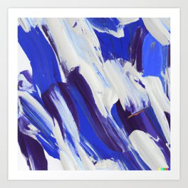  Brush strokes on the canvas Art Print