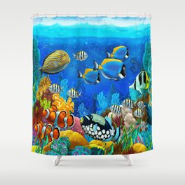 Heart of the Atlantic Shower Curtain