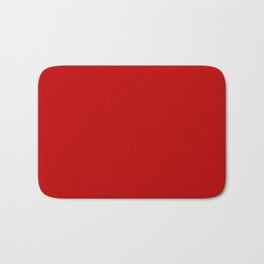 London Red - Plain Color Bath Mat | Unique, Cool, Timeless, Onecolor, Color, Minimalistic, Minimal, Warm, Digital, Monochrome 