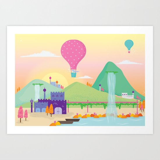 somewhere far away Art Print