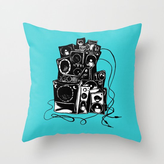 boombox Throw Pillow