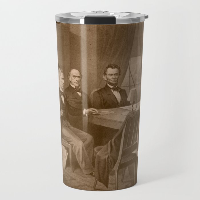 President Lincoln, His Cabinet, and General Scott Travel Mug