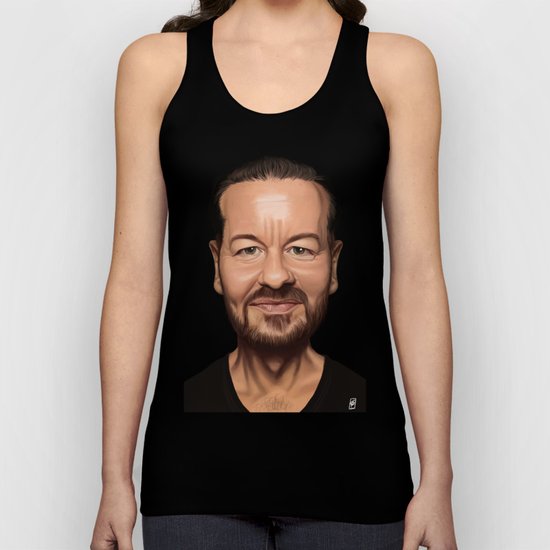 Celebrity Sunday ~ Ricky Gervais Unisex Tank Top