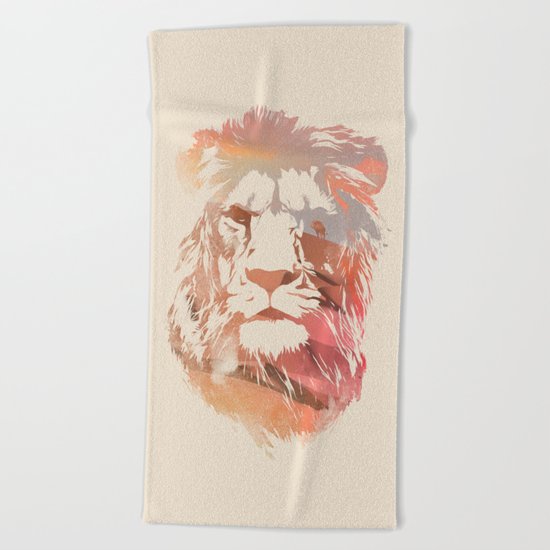 Desert Lion Beach Towel