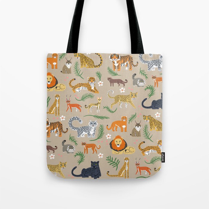 Exotic Cats Tote Bag