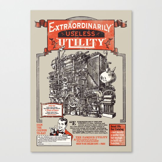 Extraordinarily Useless Utility Canvas Print