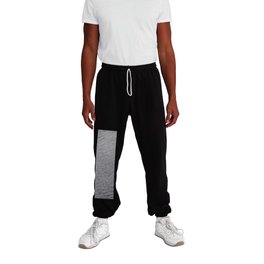 Modern Silver Leather Collection Sweatpants