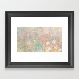 Pastel Floral Framed Art Print
