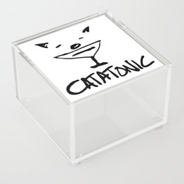 Catatonic - Funny Cat Meme Acrylic Box