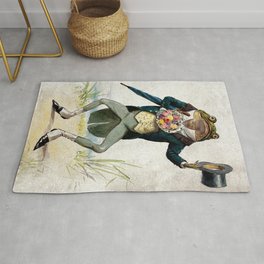 Gentleman Frog by George Hope Tait from 1900 Area & Throw Rug