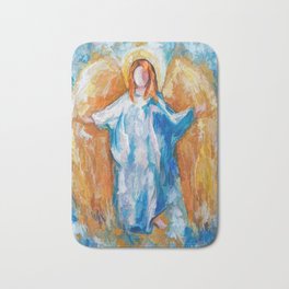 Angel Of Harmony 18x24 Bath Mat | Licensing, Artlicensingshow, Olenaart, Art, Saviour, Artlicensing, Hero, Female, Artwork, Digital 