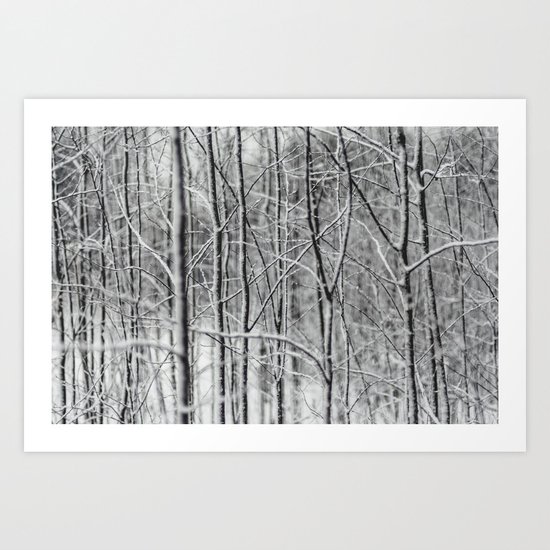 Winter gris Art Print
