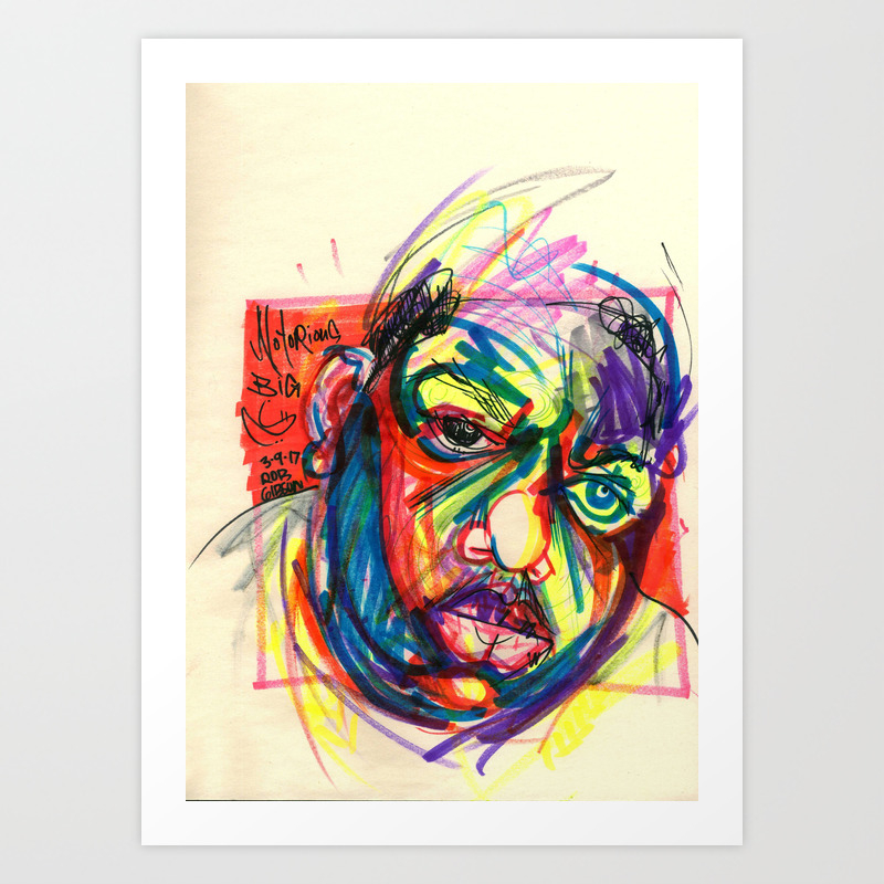 Biggie Smalls It Was All A Dream Art Print By Robartistic