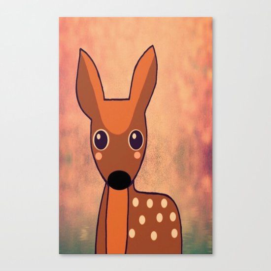 Little Deer-96 Canvas Print