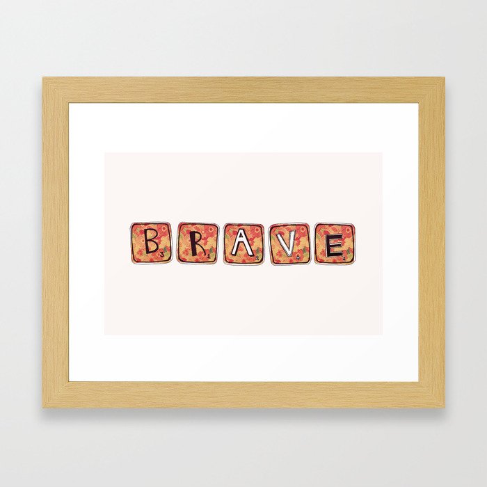 hold your breath and count to ten. Framed Art Print