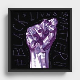 Black Lives Matter Framed Canvas