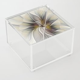 Floral Abstract, Fractal Art Acrylic Box