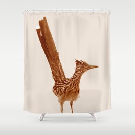 Monochrome - Roadrunner Shower Curtain