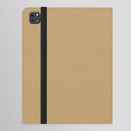 Mid-tone Golden Brown Solid Color Pairs PPG Welcome Home PPG1092-5 - All One Single Shade Hue Colour iPad Folio Case
