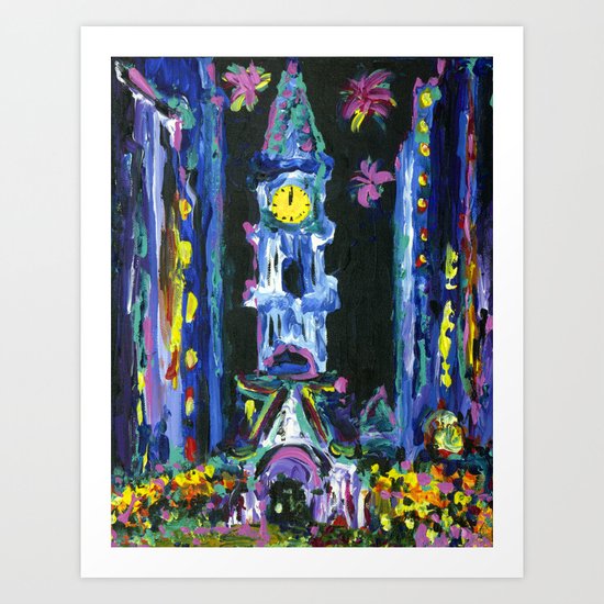 Broad Street New Years Art Print