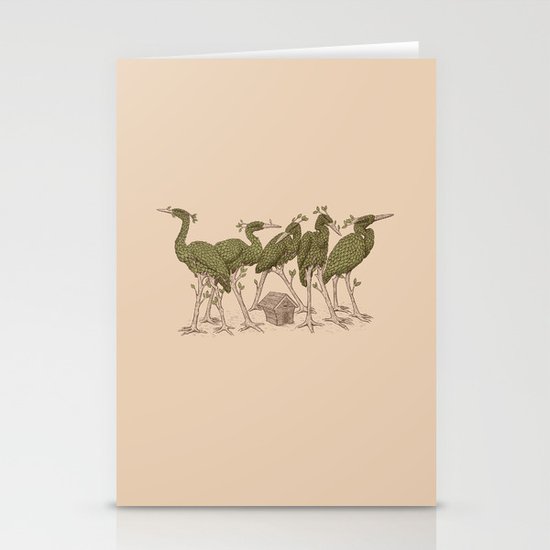 Bird Forest Stationery Cards