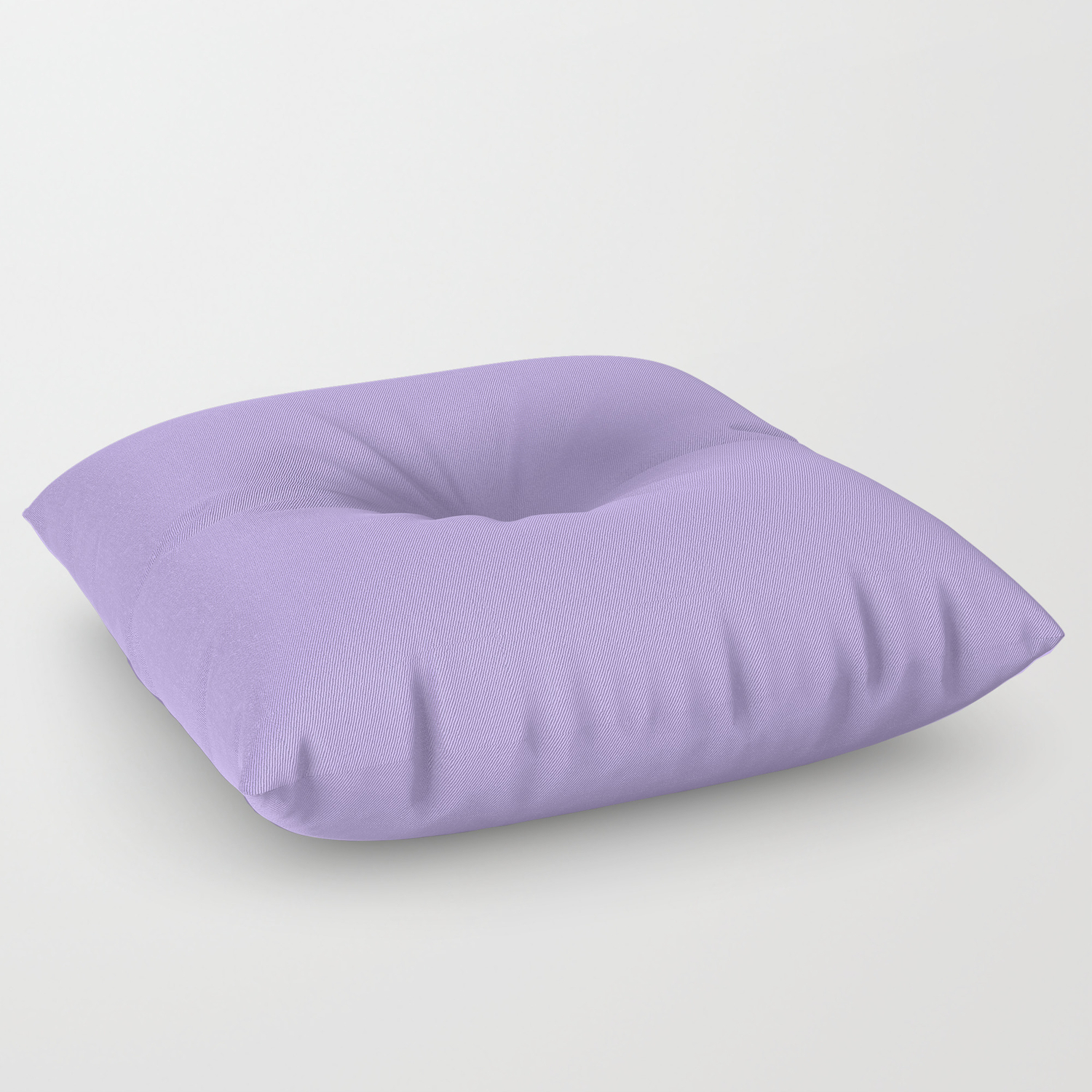 Light Chalky Pastel Purple Solid Color Floor Pillow By Podartist