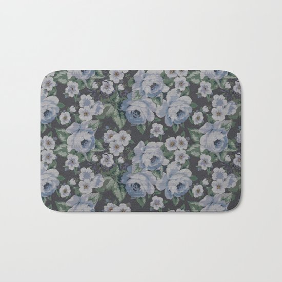 Floral Mozaic Pattern Bath Mat