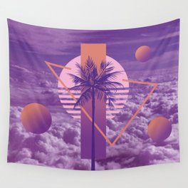Vaporwave sky 4 / Palmtree / 80s / 90s / aesthetic Wall Tapestry