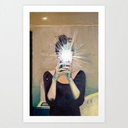 Selfie portrait Art Print